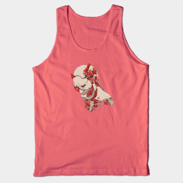 Red flowers Tank Top by ungfio